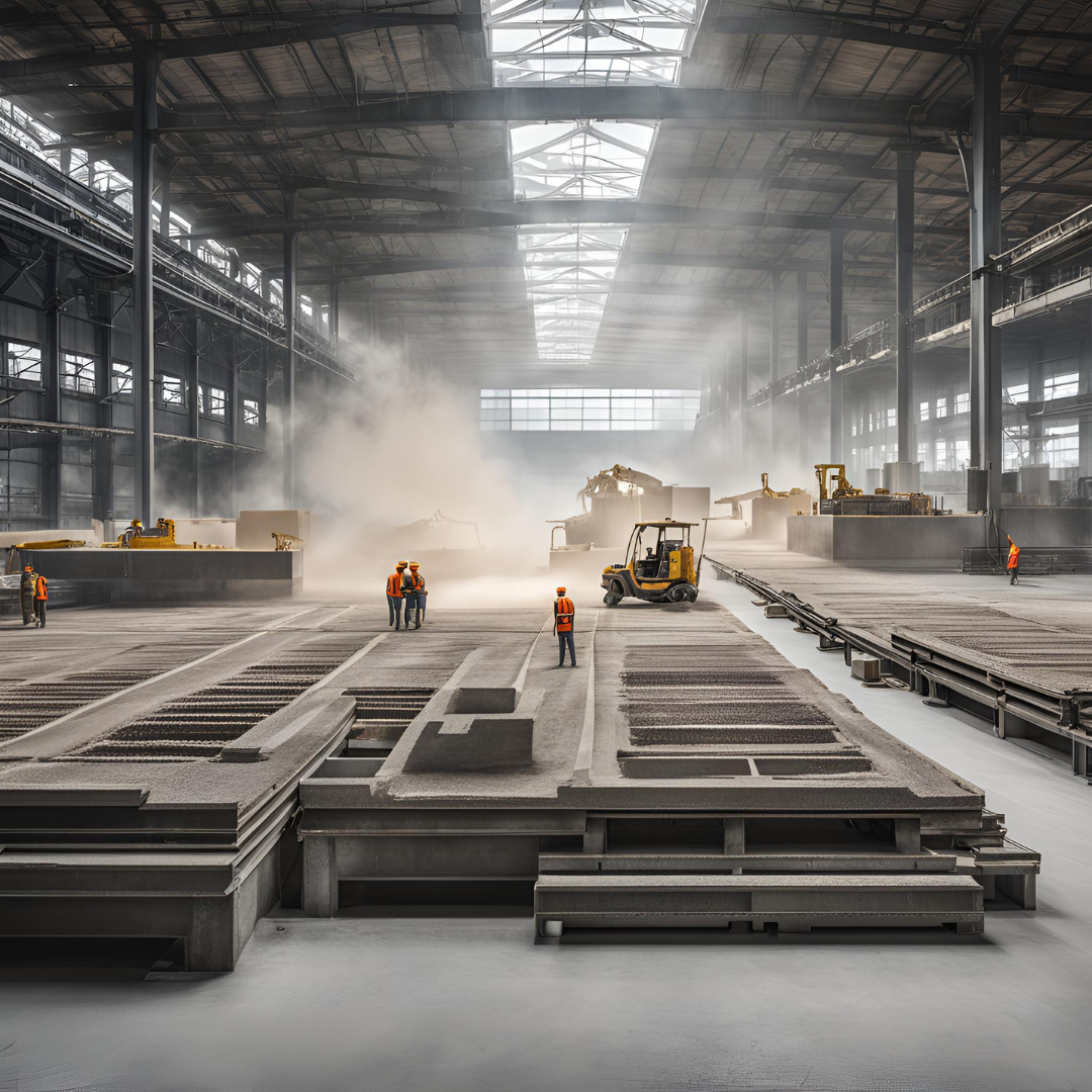 production of rib and block SLABS production of rib and block SLABS